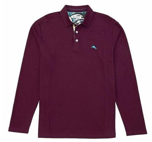 Tommy Bahama MensПике-поло Lumin Fronds Five Oclock с длинным рукавом темно-фиолетовыйM 17490₽