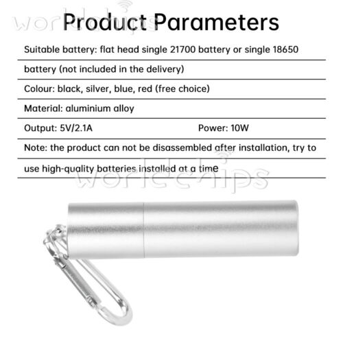 1pc 18650/21700 Battery Box Mobile Power Bank Case Kits DIY 5V2.1A Fast Charging - Picture 7 of 31