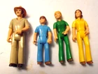 Vintage Fisher Price Adventure People *4 FIGURE LOT #3* Wild Safari  1970s