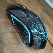 Wired Gaming Mouse LED Lighting Ergonomic 6 Buttons Black Multicolor