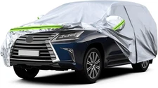 Waterproof Car Covers Replace for 2008-2025 Lexus LX/Toyota Land LX, Silver 