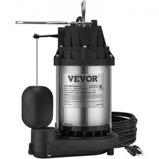 VEVOR Sump Pump, 1/2 HP 3960 GPH, Submersible Stainless Steel Water Pump DESCRIP