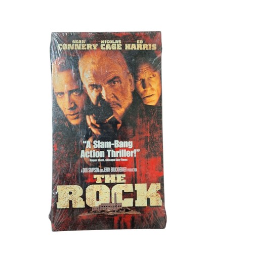 The Rock VHS Sealed 1996 Action Movie Sean Connery Nicolas Cage & Ed Harris