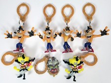 Lote de 7 Colgadores Mochila Figura Trilogía Crash Bandicoot UKA UKA