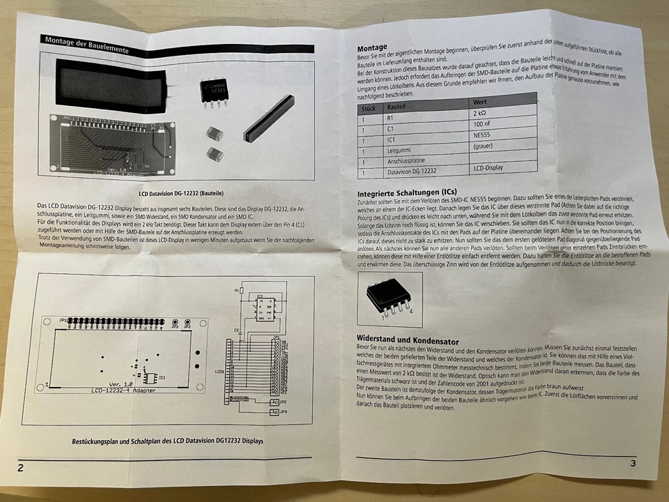 LCD Display Pollin DG-12232 122 32 Pixel mit Hintergrundbeleuchtung - Bild 4 von 4