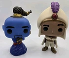 Lot Of 2 Disney Live Action Aladdin Loose Funko POPS!- Aladdin And Genie