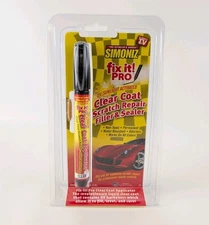 Simoniz Fix-it Pro Clear Coat Scratch Repair Filler & Sealer Pen 1/8 fl oz New 