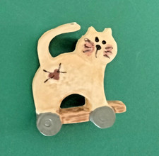Whimsical Cat Brooch 112 - 2234 
