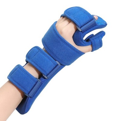 Resting Hand Splint, Stroke Hand Therapy Equipment, Hand Brace with Finger Su...