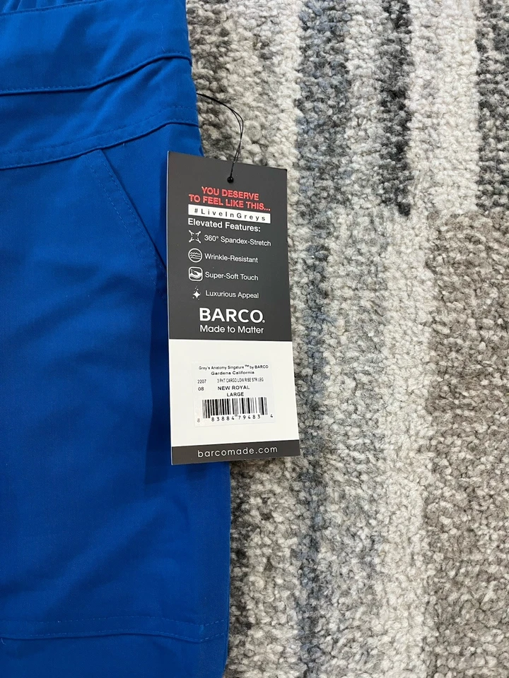 Calça esfoliante feminina Grey's Anatomy da Barco tamanho G azul royal - Imagem 4 de 4