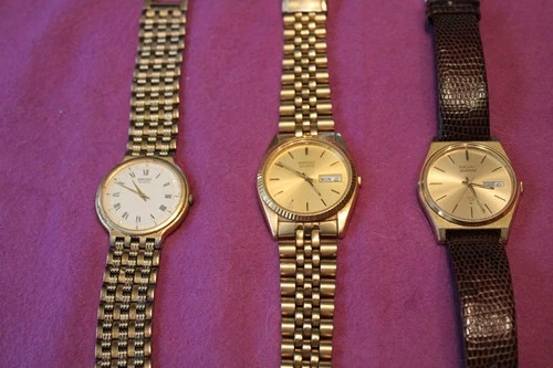 Lot of 3 Vintage Seiko Watches