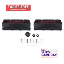 Ford M-6582-Z351B, 2 Pack Black Aluminum 351C Aluminum Valve Cover Set - Black F