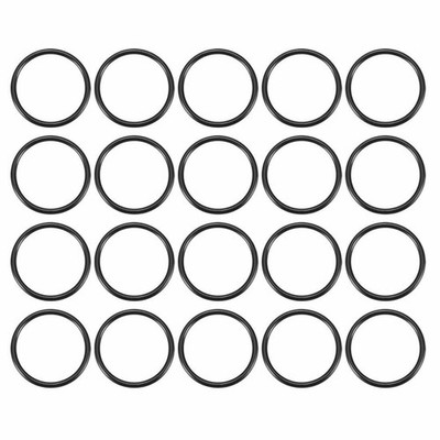 20 Pcs 25mm x 2mm Mechanical Rubber Oil Sealed O Rings Gaskets Washers  #zc