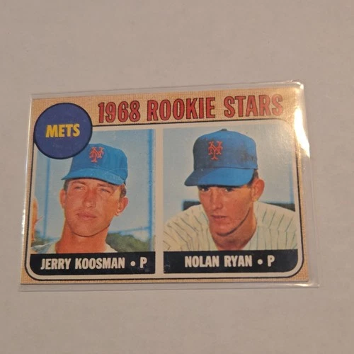 Topps 1968 Jerry Koosman Nolan Ryan #177 New York Mets Baseball Card
