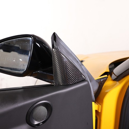 Real Carbon Fiber Interior A-pillar Panel Trim cover Fit For GR Supra 2019-2022 - Foto 2 di 5