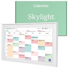 Skylight Calendar: 15-inch Wall Planner Digital Calendar  15 Inch, White