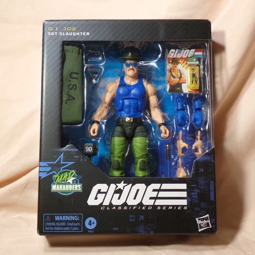 G.I. Joe Sgt Slaughter #129 6" Figure Mad Marauders Classified Series C10 Hasbro
