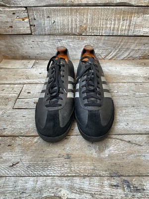 Vintage 80's Adidas Beckenbauer allround black low-top sneakers sz