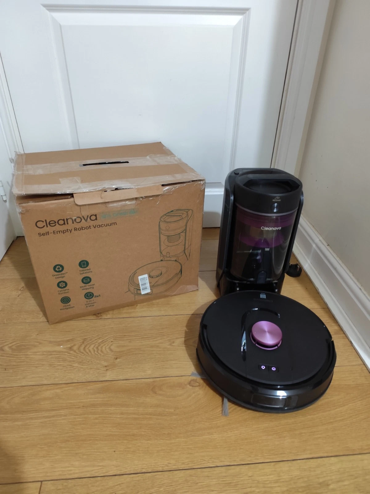Vexilar W15 Robot Vacuum and Mop with Bagless Self Emptying Docking REED DESCRIP