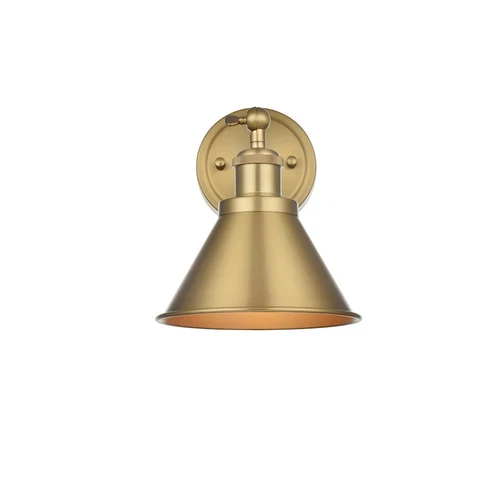 Living District Vaman 1 Light 7" Wall Sconce, Satin Gold/Satin Gold - LD7324W7SG - Picture 1 of 1