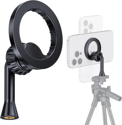 Magnetic Tripod Holder Mount for Magsafe, Iphone Tripod Mount Adapter with 1/4''