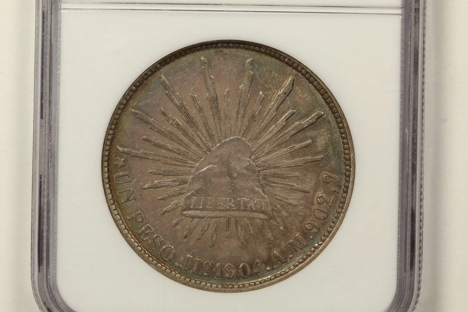 1904-Mo Mexico 8 Reales NGC MS62 Toned - Image 3 of 4