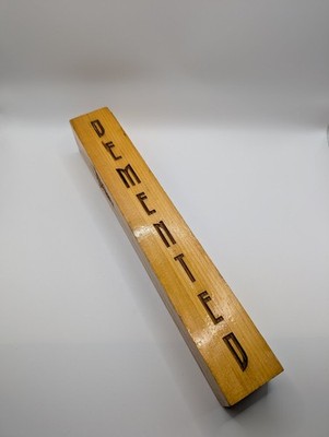 Demented Brewing Co 12''x1.75''x1.75'' Wooden Beer Tap Handle - RARE - Middlesex NJ