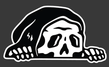Grim Reaper Vinyl Decal With White Offset Sticker Car Truck Laptop Reeper Decal