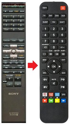 Fernbedienung geeignet für SONY DAV-IS10 | DAVIS10 | RM-ADP011