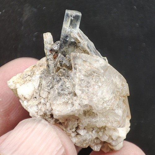 24-G Terminated Aquamarine Specimen With Mica And Quartz , From Skardu Pakistan - Picture 9 of 11