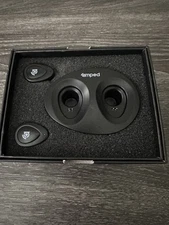 Amped Wireless Ear Buds-Black-With Charging Case-Brand New!