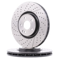 2x BREMBO Disque de frein Avant convient pour MERCEDES-BENZ Classe A (W176)