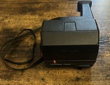 Vintage Polaroid Camera One Step Close Up With Flash