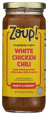 Zoup Hearty White Chicken Chili Soup 16 Oz Jar
