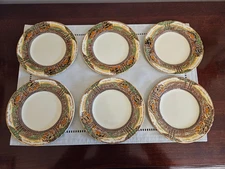 Vintage Myott Son & Co. England Countryside Cottage Bread/Butter Plates 6 pieces