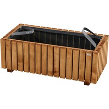 Fioriera Scatola Legno 100x40x40 CM Pressione IN Caldaia Impregnato Braun