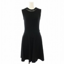 Valentino Valentino Dress Knee Length Sleeveless Lace M Black YT Women s