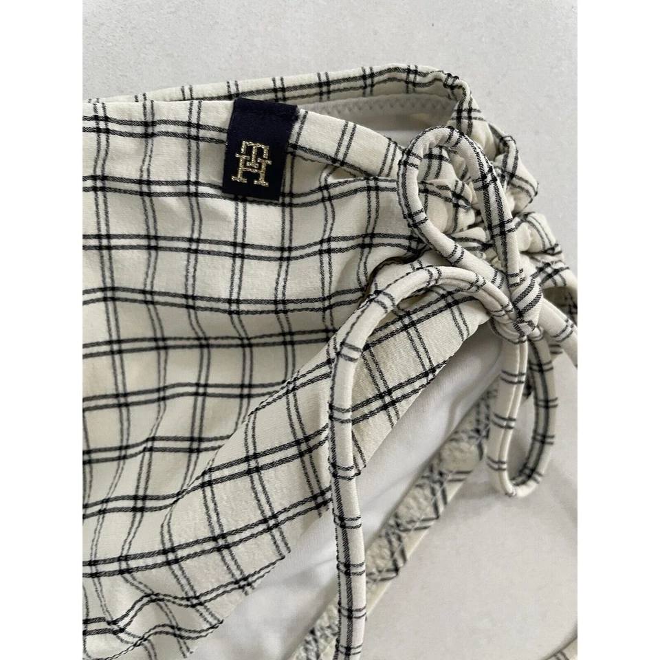 Tommy Hilfiger Swim XS/S Bikini Swimsuit Multicolor Plaid Swimwear - Image 3 of 4