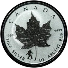 2016 Canada 1oz Silver Maple Bigfoot Privy Gem BU Condition, Multiple Available