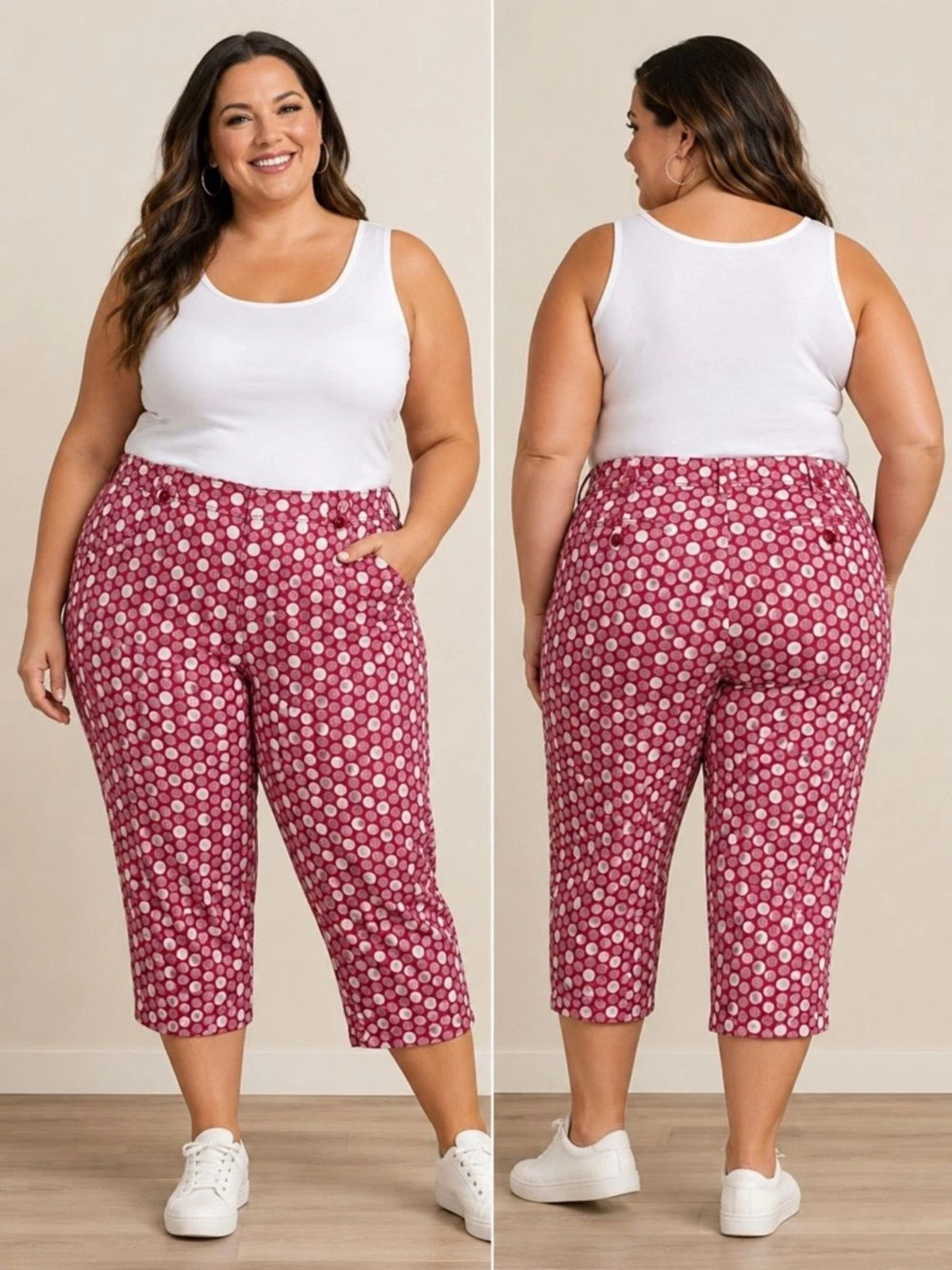 BODEN Women’s Polka Dot Capri Pants