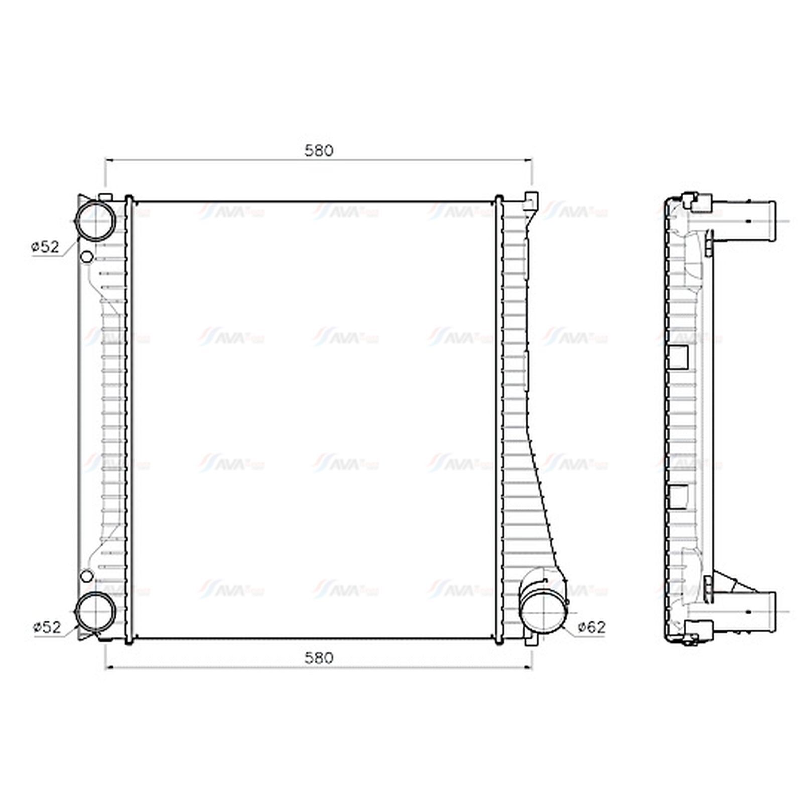 Intercooler AU4353 AVA LR015603