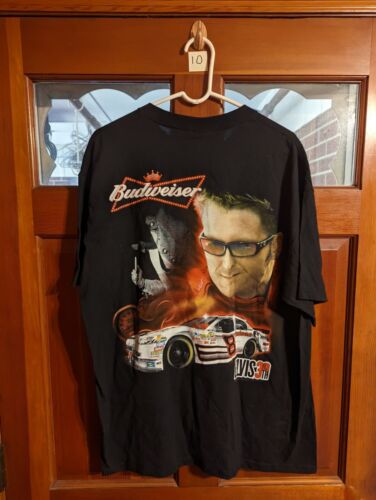 Camiseta Y2K 2000s Chase Authentics Dale Earnhardt Jr Elvis Budweiser Nascar XL - Imagen 4 de 5