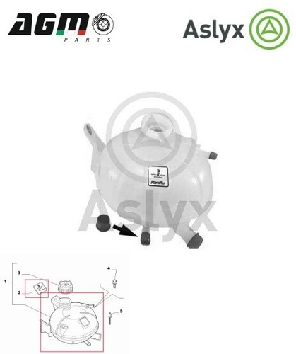 VASCHETTA SERBATOIO ACQUA RADIATORE ASLYX X ALFA GIULIETTA 1,4 1,8 TB 50544422 - Foto 1 di 5