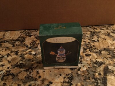 Hallmark 1997 Christmas Bells Snowman Ornament - MIB