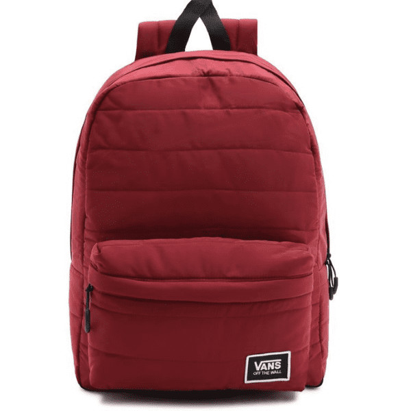 Mochila VANS Puffed Up Burdeos VN0A5I14ZBS1 42x32x12cm Unisex Laptop 21L Nueva