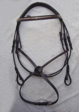 Adams-Tack Deluxe Mexican/ Grackle / Figure 8 Noseband Bridle Clincher browband