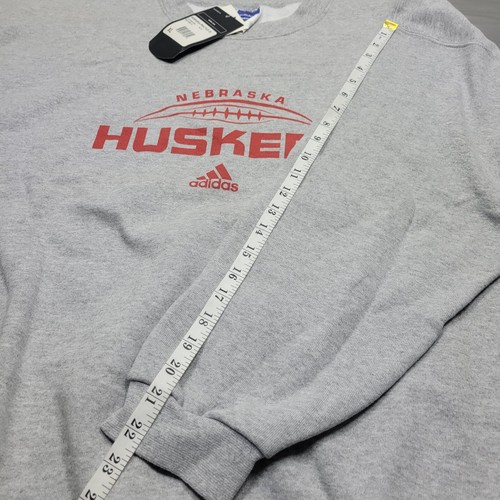 Vintage New W/ Tags! Adidas Nebraska Huskers NCAA Crewneck Sweater Mens Size XL - 第 10/10 張圖片