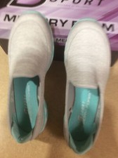 Ssport Memory Foam Fabric Slipons Size 7 1/2 Heather Grey NIB
