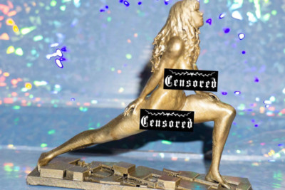 Female, Female Lizard Yoga Pose Figurine Statue