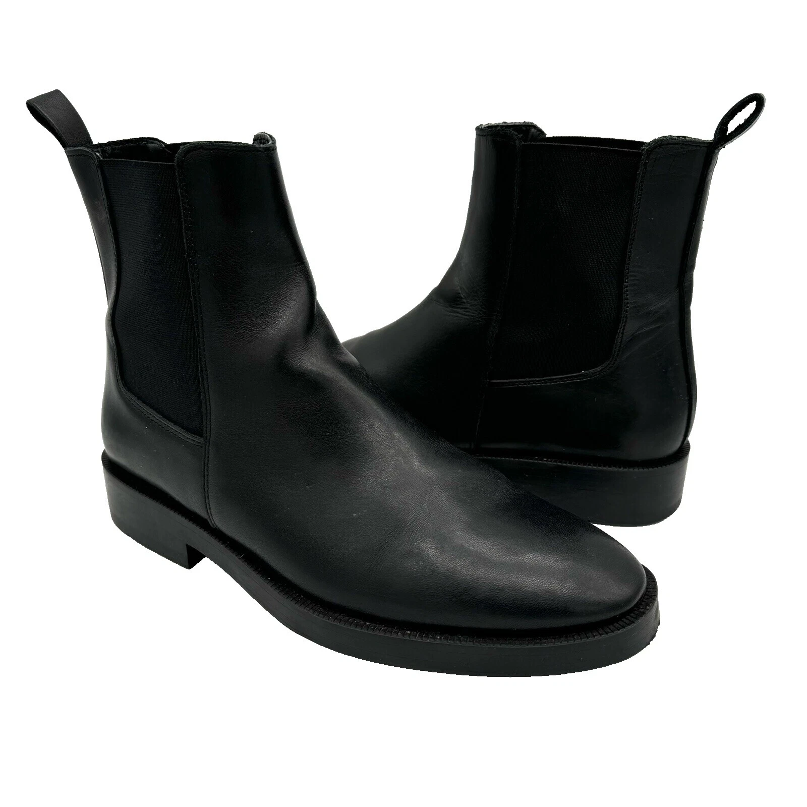 Parte superior de cuero de mujer Mango Negro